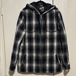 Vans Black and White Plaid Jacket